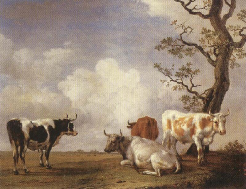 POTTER, Paulus Four Bulls oil painting picture